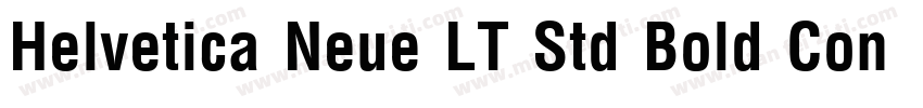 Helvetica Neue LT Std Bold Condense字体转换